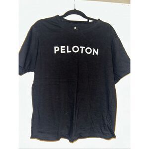 Mens Peloton Short Sleeve T-Shirt Athletic Workout Century Club Black Size XL ex
